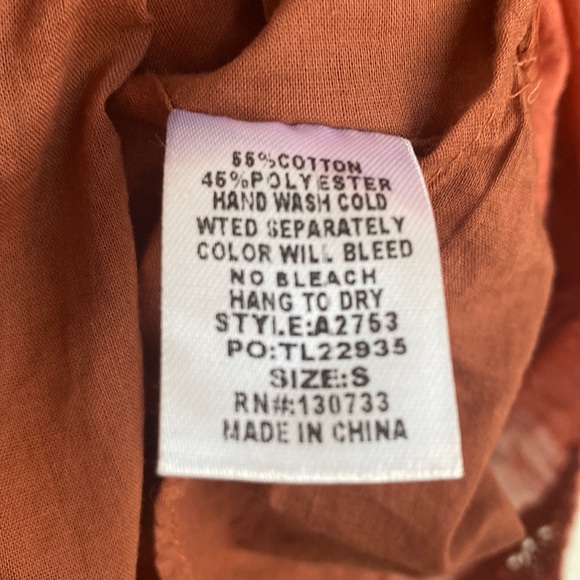 Umgee Embroidered Boho Dress Size Small - Picture 4 of 6